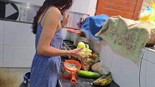 I was waiting for my ex-boyfriend to win him back, and instead he arrived—my ex-father-in-law. I couldn't resist and ended up having sex with him in the kitchen.