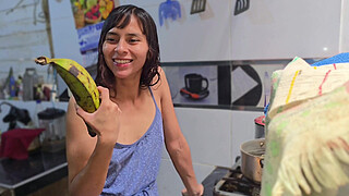 I was waiting for my ex-boyfriend to win him back, and instead he arrived—my ex-father-in-law. I couldn't resist and ended up having sex with him in the kitchen.