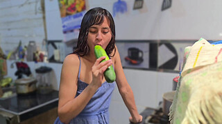 I was waiting for my ex-boyfriend to win him back, and instead he arrived—my ex-father-in-law. I couldn't resist and ended up having sex with him in the kitchen.