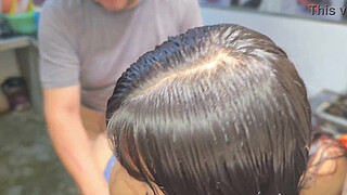 I was waiting for my ex-boyfriend to win him back, and instead he arrived—my ex-father-in-law. I couldn't resist and ended up having sex with him in the kitchen.