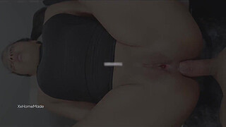 Ouch, stop please! You put it in the wrong hole, that's not my pussy, you son of a bitch, it hurts! - I fucked her ass mercilessly, ejaculated twice and recorded it all with my cell phone