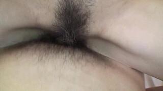 A skinny mature Japanese woman ends up with her twat full of sperm