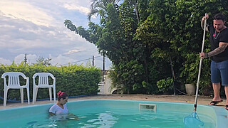 I gave some to my husband's friends in the kitchen while he was cleaning the pool.