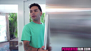 Step Mom Hanfcuffs Herself & Begs Step Son For Sex