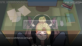 Naruto: Kunoichi Trainer | Hot Blonde Secretary Babe With A Big Perfect Ass Public Blowjob And Anal Sex With Creampie At Office | Anime Hentai Porn Game