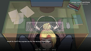 Naruto: Kunoichi Trainer | Hot Blonde Secretary Babe With A Big Perfect Ass Public Blowjob And Anal Sex With Creampie At Office | Anime Hentai Porn Game