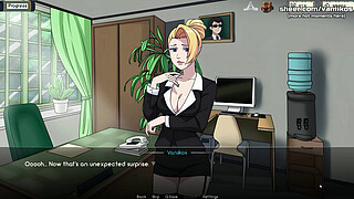 Naruto: Kunoichi Trainer | Hot Blonde Secretary Babe With A Big Perfect Ass Public Blowjob And Anal Sex With Creampie At Office | Anime Hentai Porn Game