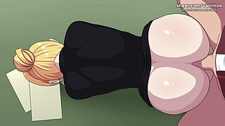 Naruto: Kunoichi Trainer | Hot Blonde Secretary Babe With A Big Perfect Ass Public Blowjob And Anal Sex With Creampie At Office | Anime Hentai Porn Game