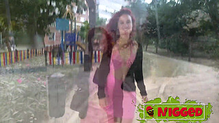 Redhead tricked to fuck discovers interracial. Ariel Ortiz fucks on Nigged