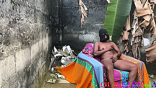 A Playful Day With My Ebony Horny Neighbor Outside The House