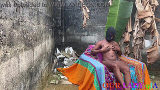 A Playful Day With My Ebony Horny Neighbor Outside The House