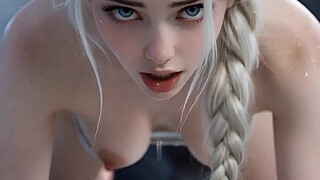 Stunning Blonde Elsa - AI Generated