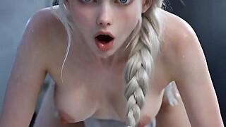 Stunning Blonde Elsa - AI Generated