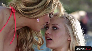 Blonde Moms vs Blonde StepDaughters Lesbian Oral Passions Cherie DeVille, Jessa Rhodes, Alli Rae