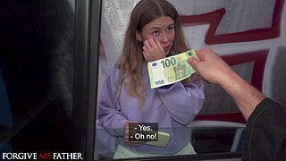 Cheating blonde Samantha Joiner gets creampie from stranger hard fast fuck with Scottish girl