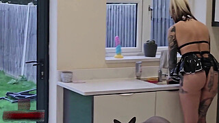 Blonde Maid Ivana Rides Dimitri Hard In His Office!