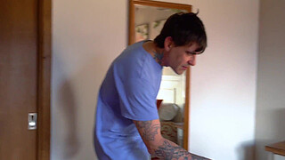 In secret! My first threesome with a young man and a mature man under the same roof