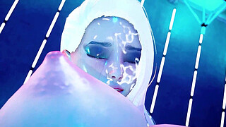 Hot Blonde Gets Gang Banged in Club