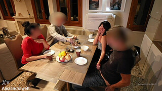 Public extreme! I pulled out his giant cock in the middle of the restaurant...