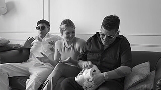 I slept with my new boyfriend's best friend while he was gone and he filled me with his cum