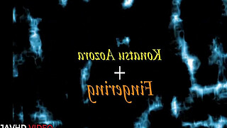 Fingering seduces Asian babe Konatsu Aozona wearing Lingerie he feels her tight spot Teen