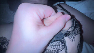 Tightly squeezed my stepsister between my legs and rewarded her with an orgasm