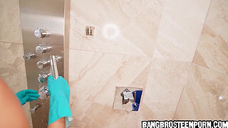 My Hot Maid Ally Cleans Naked & Fucks Hard