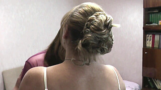 Two lesbians blonde and brunette kiss and have sex in bedroom. Old and young. Natural tits Big ass. Shaved Pussy Hairy. Stockings Striptease Fetish. Porn Homemade Hot mature Milf Virgin teenager