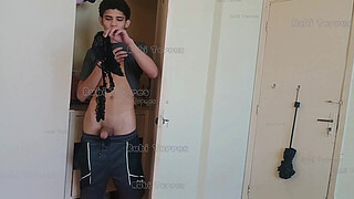 I caught my cheeky half-brother sniffing my panties in the closet and punished him by giving him my pussy. (COMPLETE IN RED)