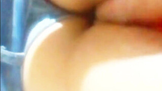 I fuck a milf doggy style with a dildo in her ass, pawg