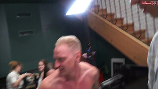 Behind the scenes of Gangbang Anal Orgy with Oksana Katysheva, Nicole Murkovski and Margo Von Teese!