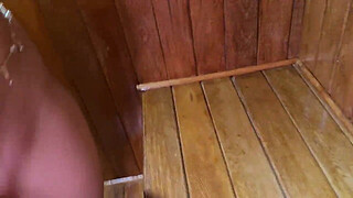 Found my LATINA neighbor in the Jacuzzi, so I had to fuck her until she came on my dick!