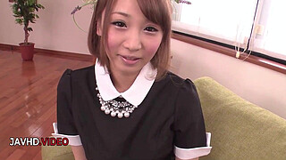 Stockings clad Japanese maid gets hardcore passions unleashed as she acts naughty Maid