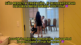 Wife catches husband having sex with the maid, watches with arousal, and then joins in the orgy, participating in a female threesome.