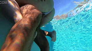 All Natural MILF Julia North Underwater Anal in the pool