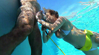 All Natural MILF Julia North Underwater Anal in the pool