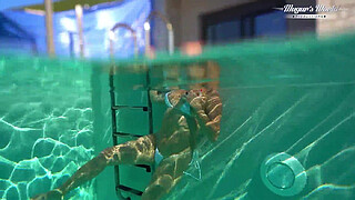 All Natural MILF Julia North Underwater Anal in the pool