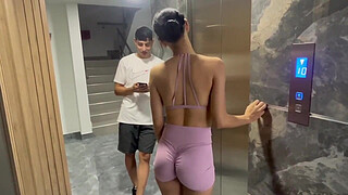 I recognized an actress on the street while I was training and I took her to see my apartment - Esteban Gamboa & Alicia Trece