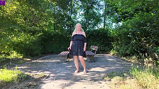 Bareback outdoor fuck date with a fan! Part 4