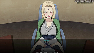 Naruto: Kunoichi Trainer | Blonde MILF Tsunade With Big Boobs Face Fuck Deepthroat, Pussy Sex And Hot Anal Fucking With Creampie | Naruto Anime Hentai Porn Game