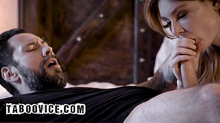 Widowed Stepdad Fucks His Stepson's Redhead Girlfriend