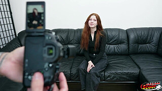 GERMAN SCOUT - Real Redhead Ginger Teen Alice Seduce with small Tits First Porn Casting without condom in Berlin