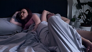 MILF stepmom shares bed with stepson