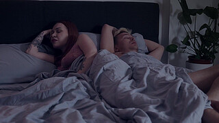 MILF stepmom shares bed with stepson