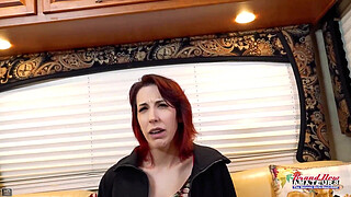 Curvy Redhead Scarlett Foxx Sloppy Deepthroat Gagging Intense Pound!