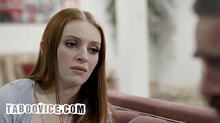 Pervy Stepdad Fucks Stepson's Redhead Girlfriend