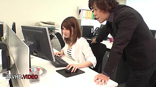 Intense JAV pleasure with curvy Yumi Maeda hot hardcore office fuck