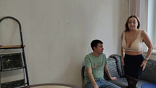 Paid the kitchen renovation with her pussy and ass!