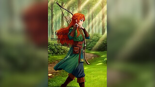 ErosQuest - Enora the Archer - Redhead Anime AI Masturbation, Vaginal, Anal, Fellatio & Facial
