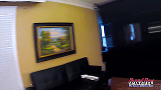 Voluptuous Redhead Mature Carolyn Toy Tease Sloppy BJ Swallow Finish!